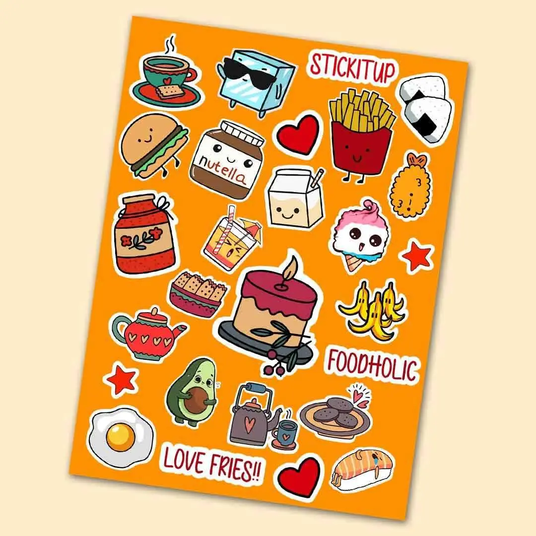 Food Mini Stickers Sheet 1