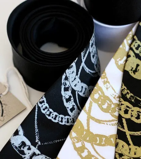 Fools Gold Silk Necktie 1