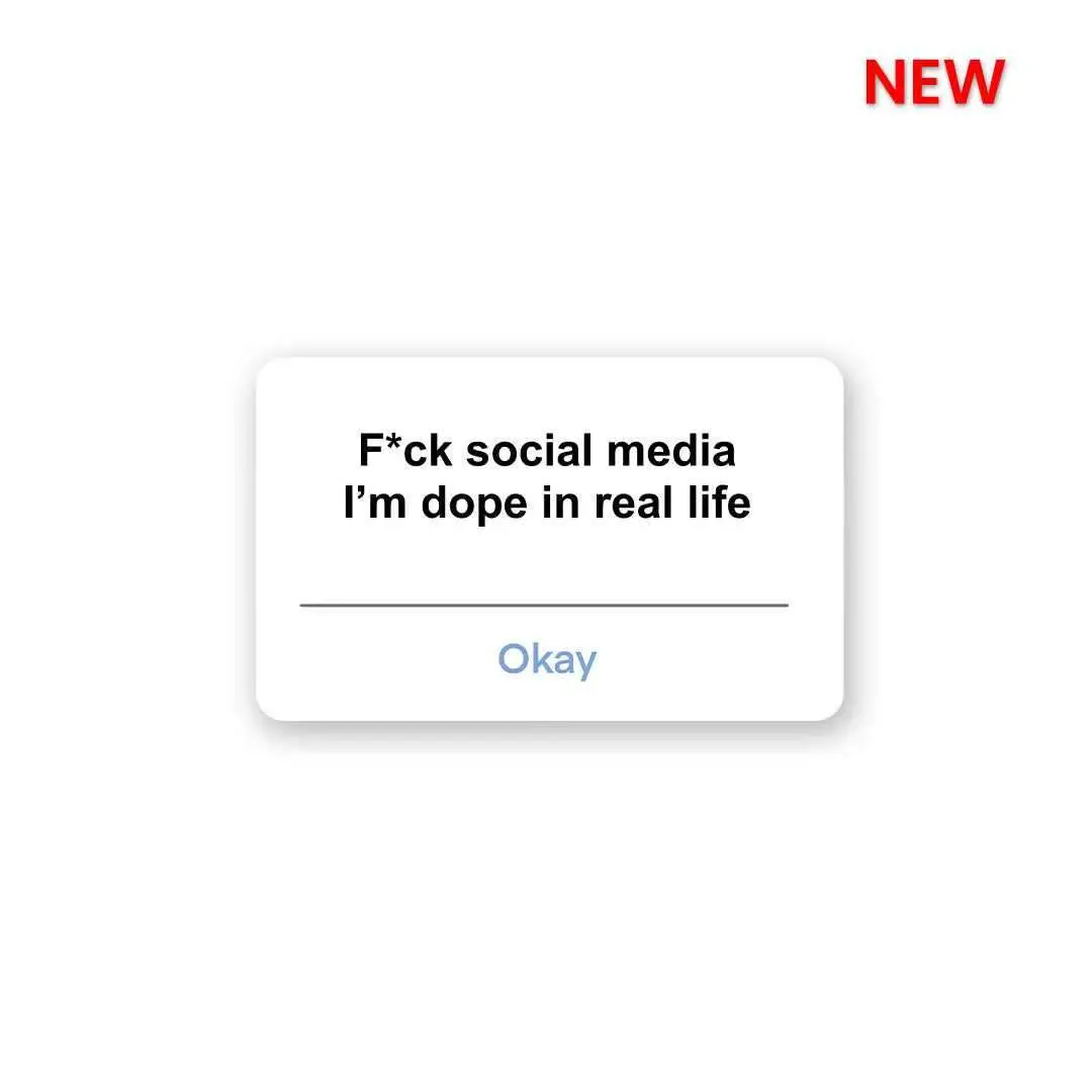 Fuck Social Media Sticker 1
