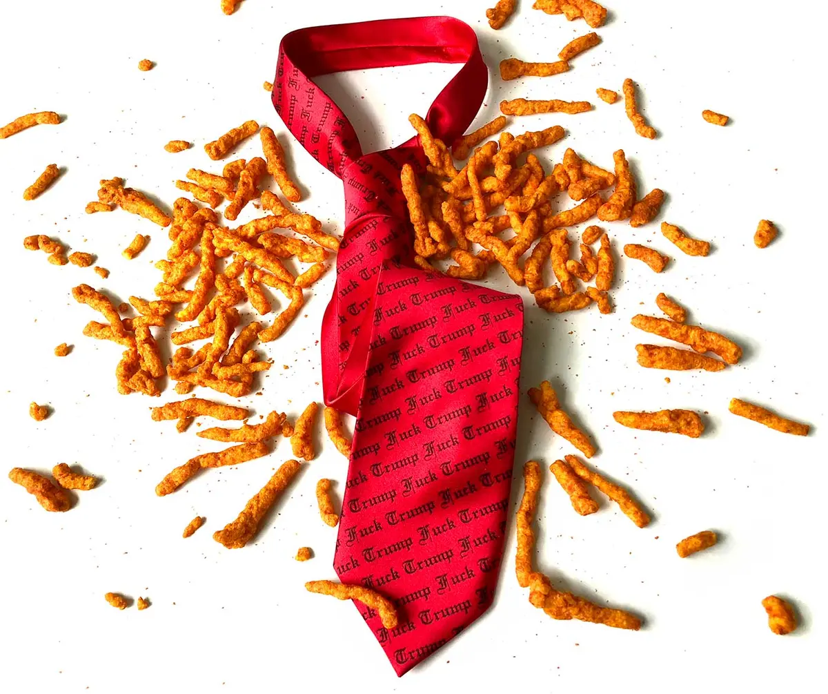 Fuck Trump Necktie, Make Red Ties Great Again 3