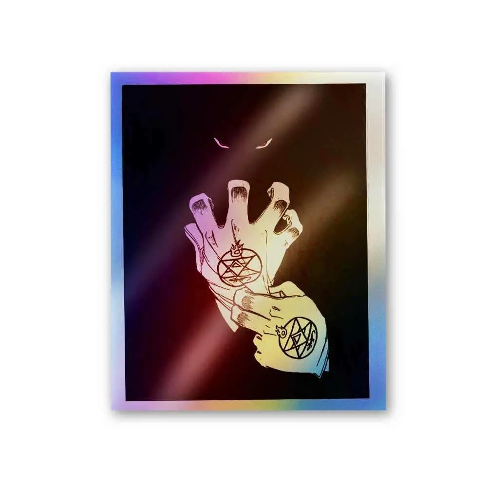 Full Metal Alchemist Hand Holographic Stickers 1