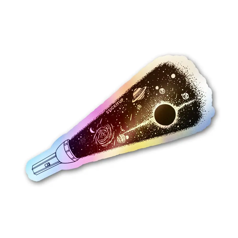Galaxy Beam Holographic Stickers 1