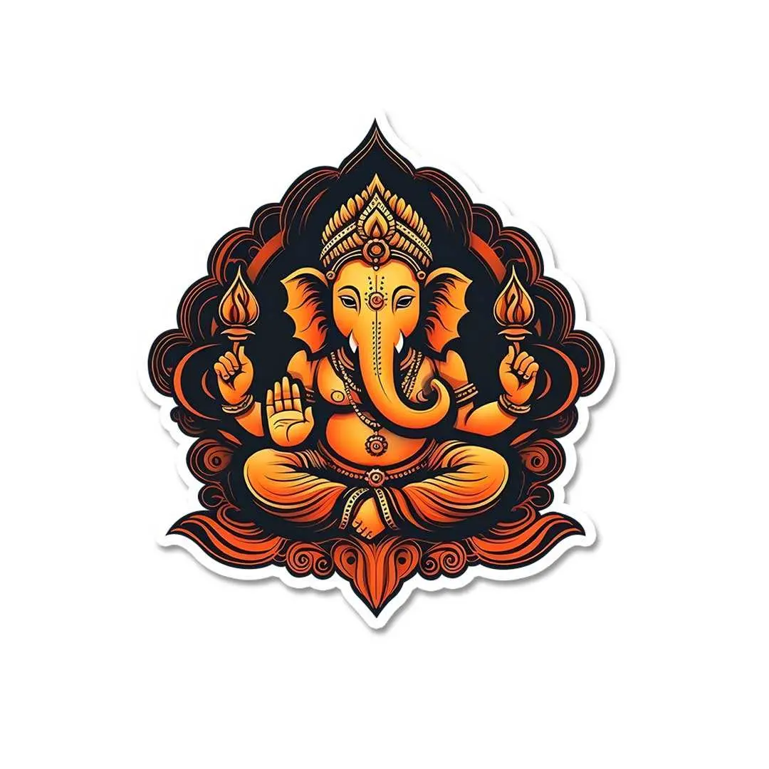 Ganpati Bappa Sticker 1