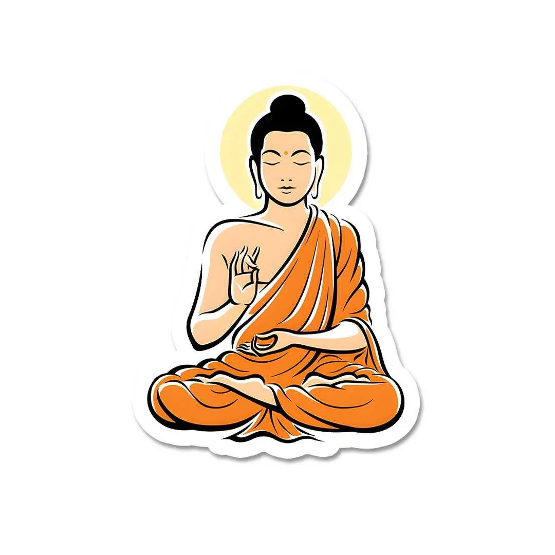 Gautam Buddha Sticker 1