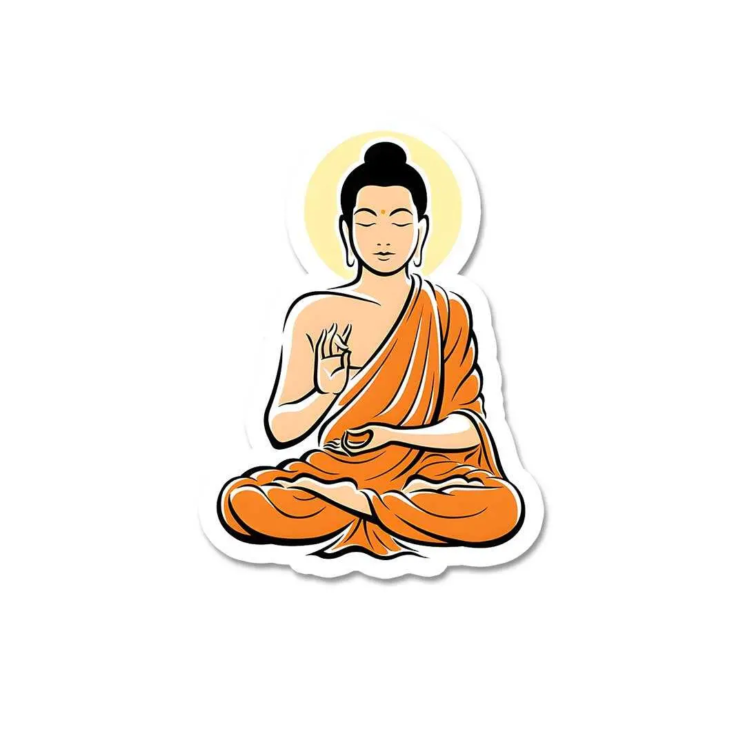 Gautam Buddha Sticker 2
