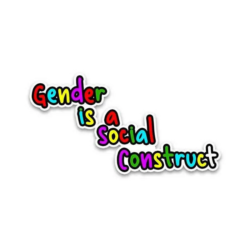 Gender Is Social Construct Bumper Sticker 2