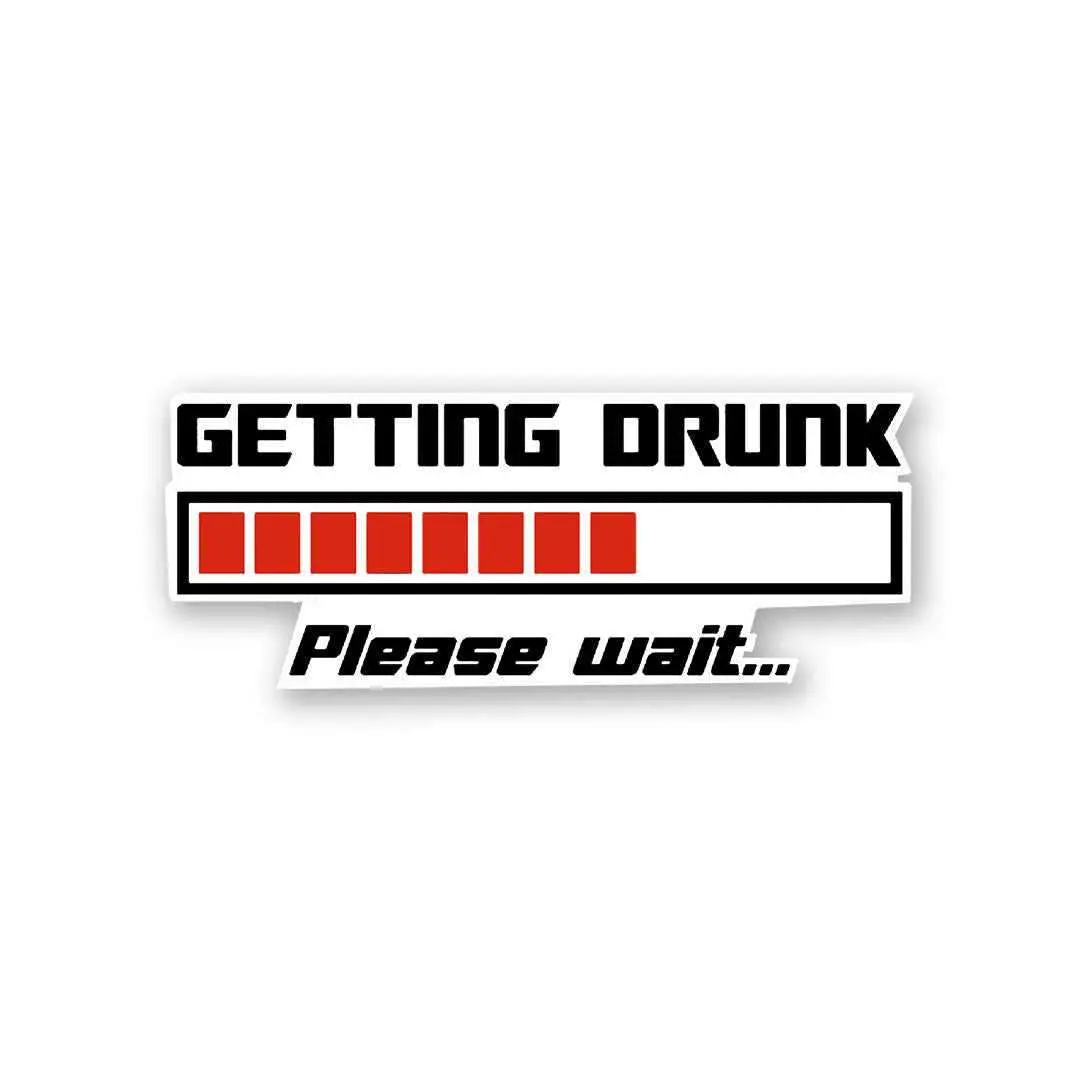 Getting Drunk Sticker 2