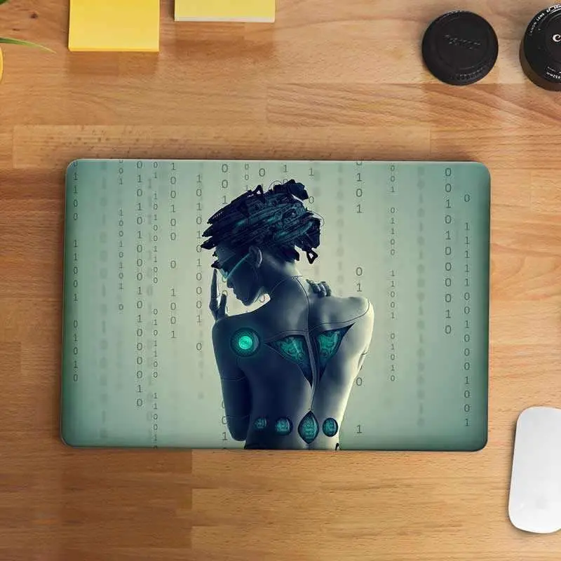 Girl Robot Laptop Skin 1