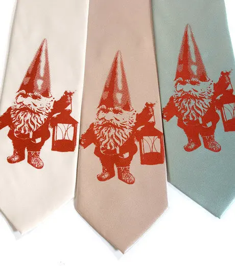 Gnomeland Security Silk Necktie 1