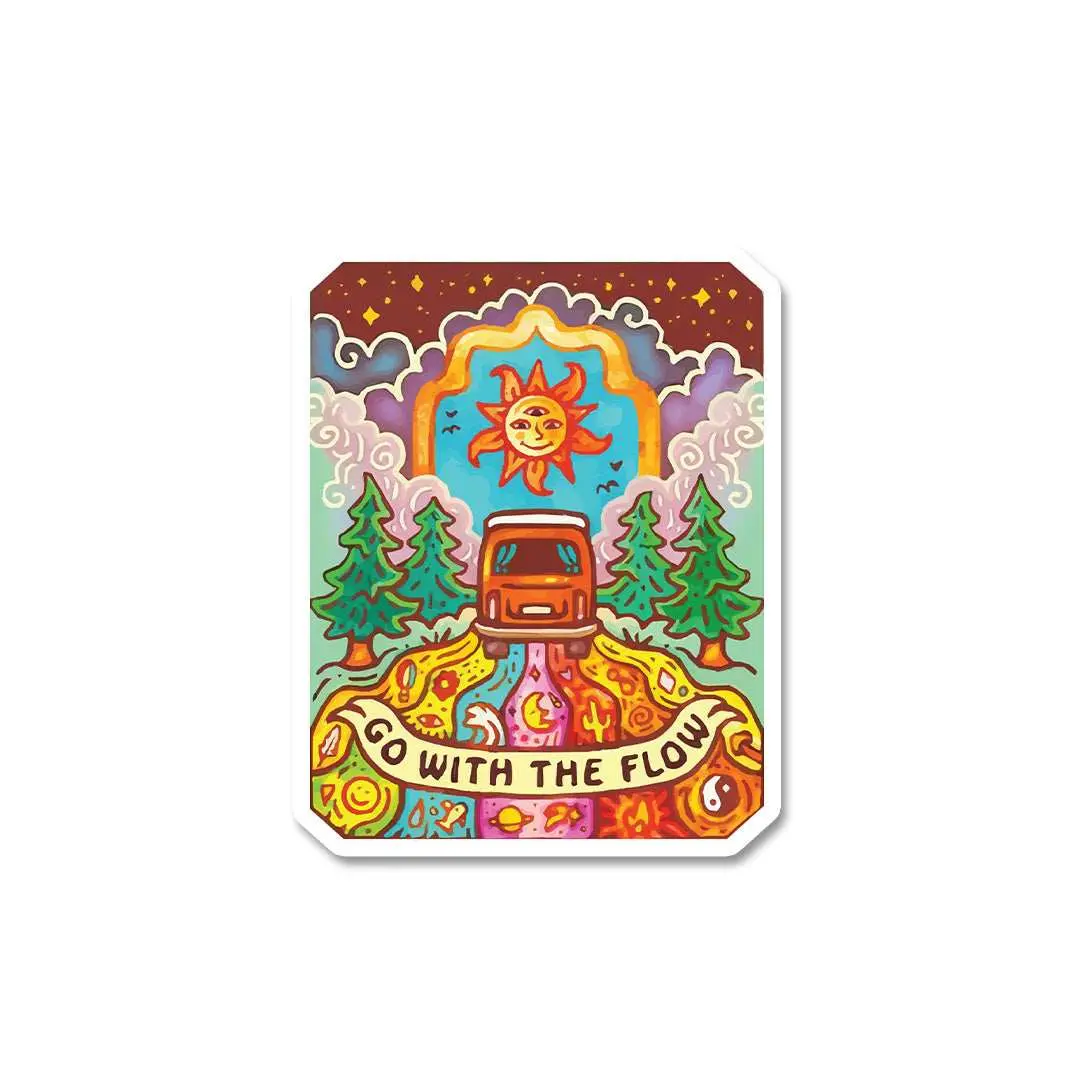 Go With The Flow Sticker 2