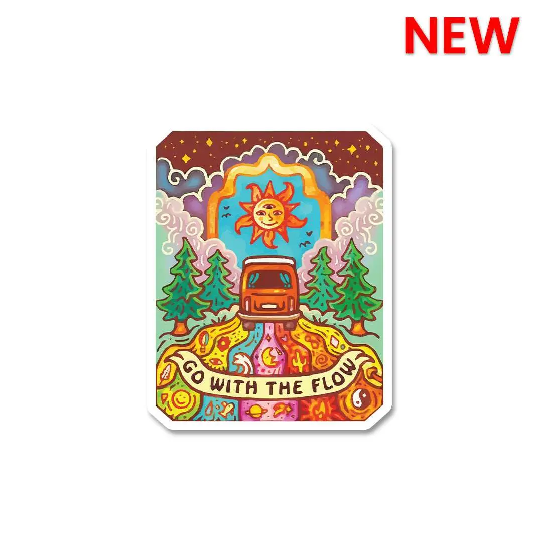 Go With The Flow Sticker 1