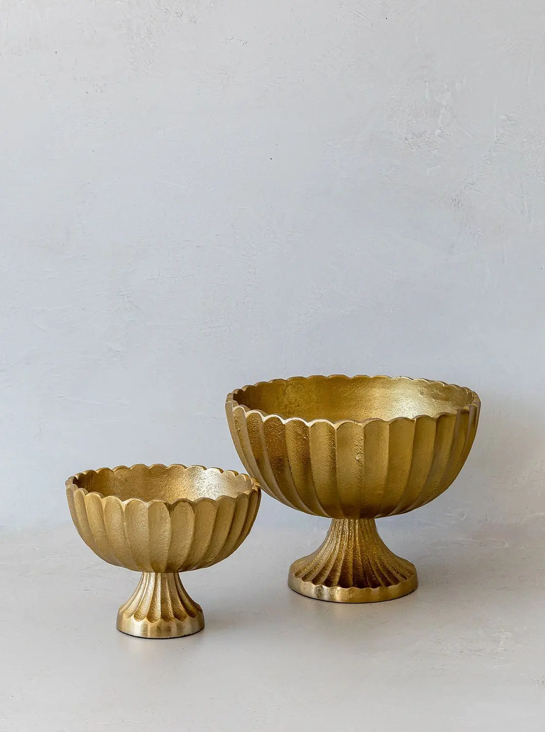 Gold Scalloped Compote 3
