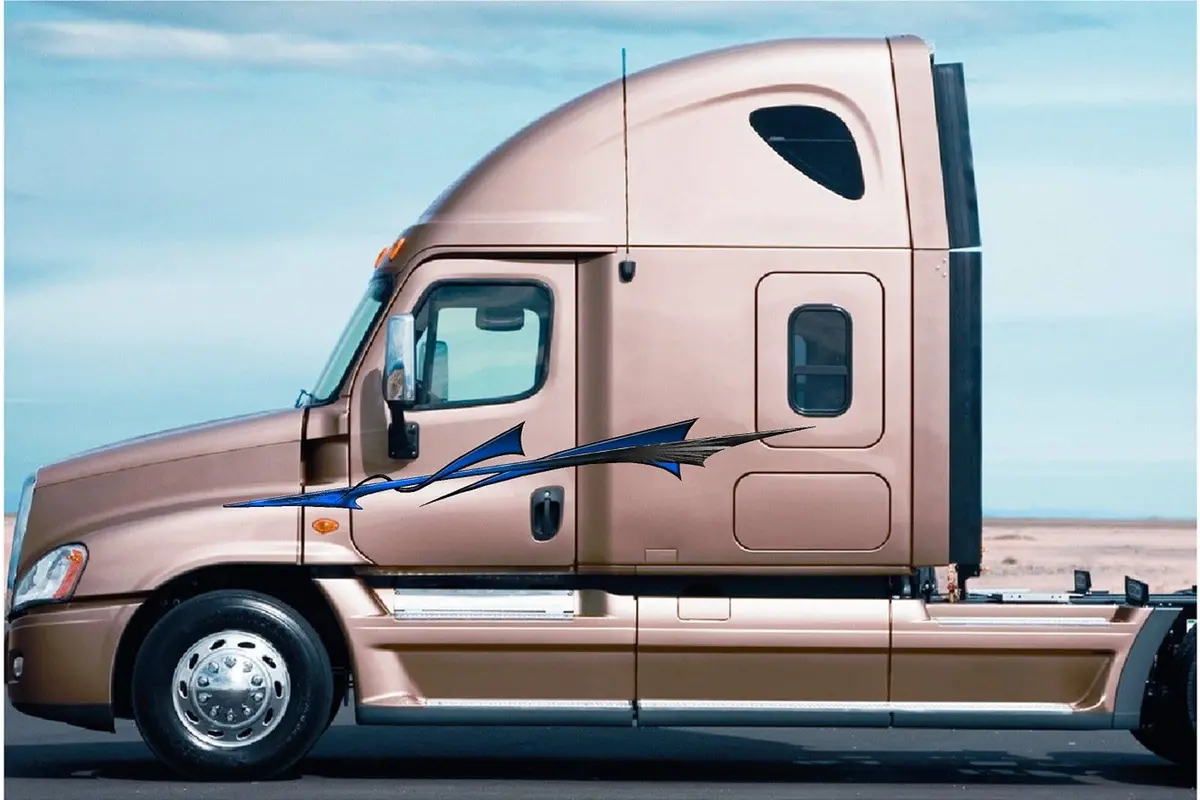 Bora Stripes Semi Truck Decals - Vinyl Graphic Kit 3