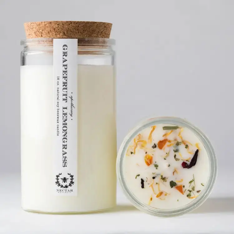 Grapefruit Lemongrass Apothecary Candle 1