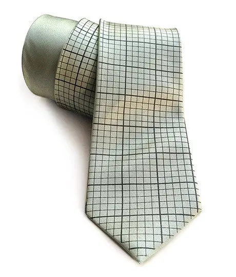 Graph Paper Necktie, Grid Paper Tie. 1