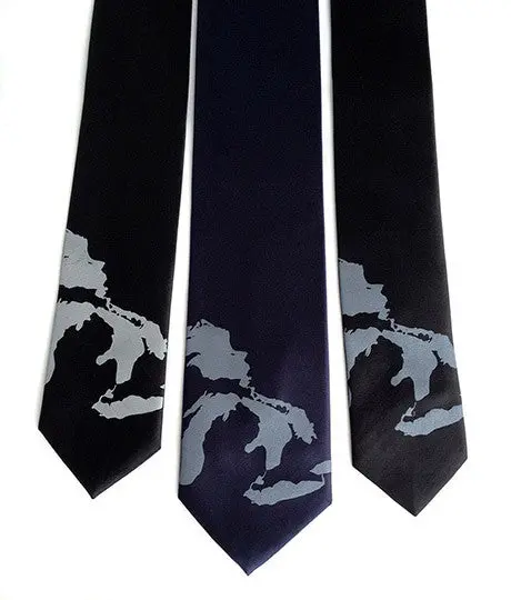 Great Lakes Map Necktie 1