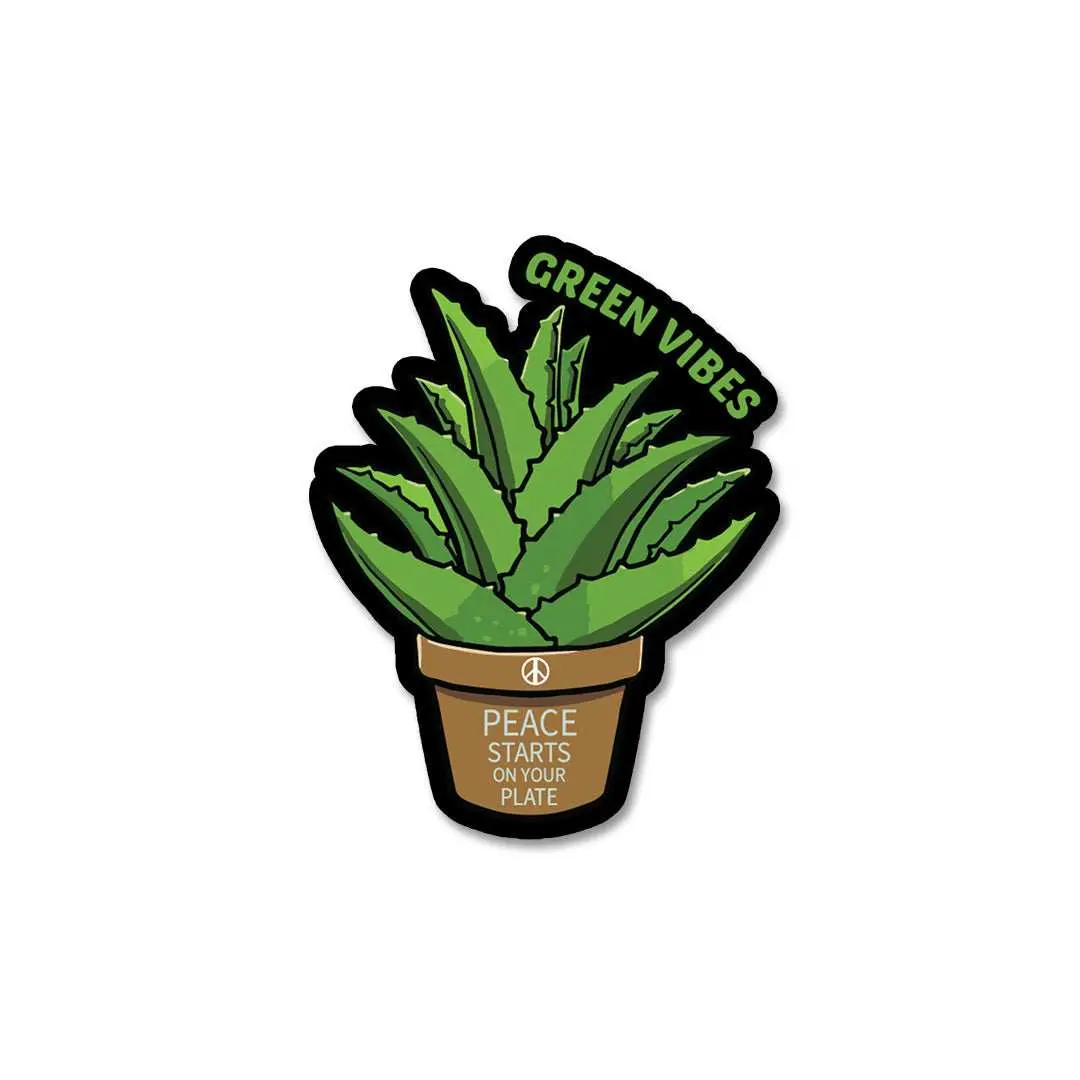 Green Vibes Sticker 1