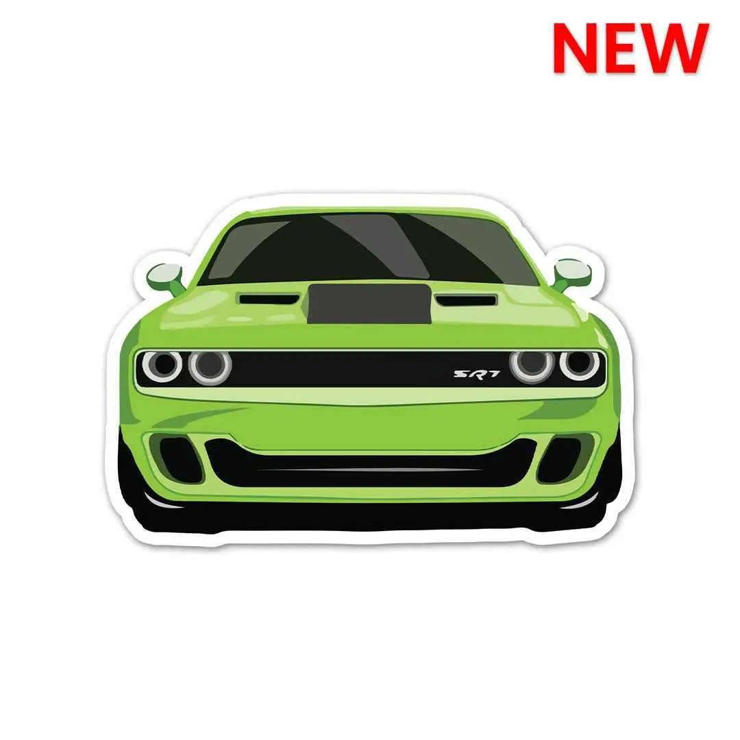Green Vintage Muscle Sticker 1