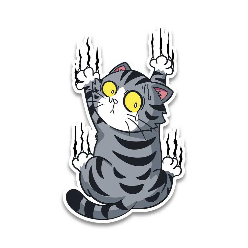 Grey Cat Bumper Sticker 2