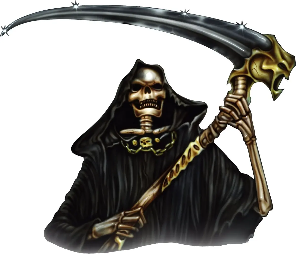 Grim Reaper Scythe Vinyl Decal – Hood Or Tailgate One Piece Graphic 2