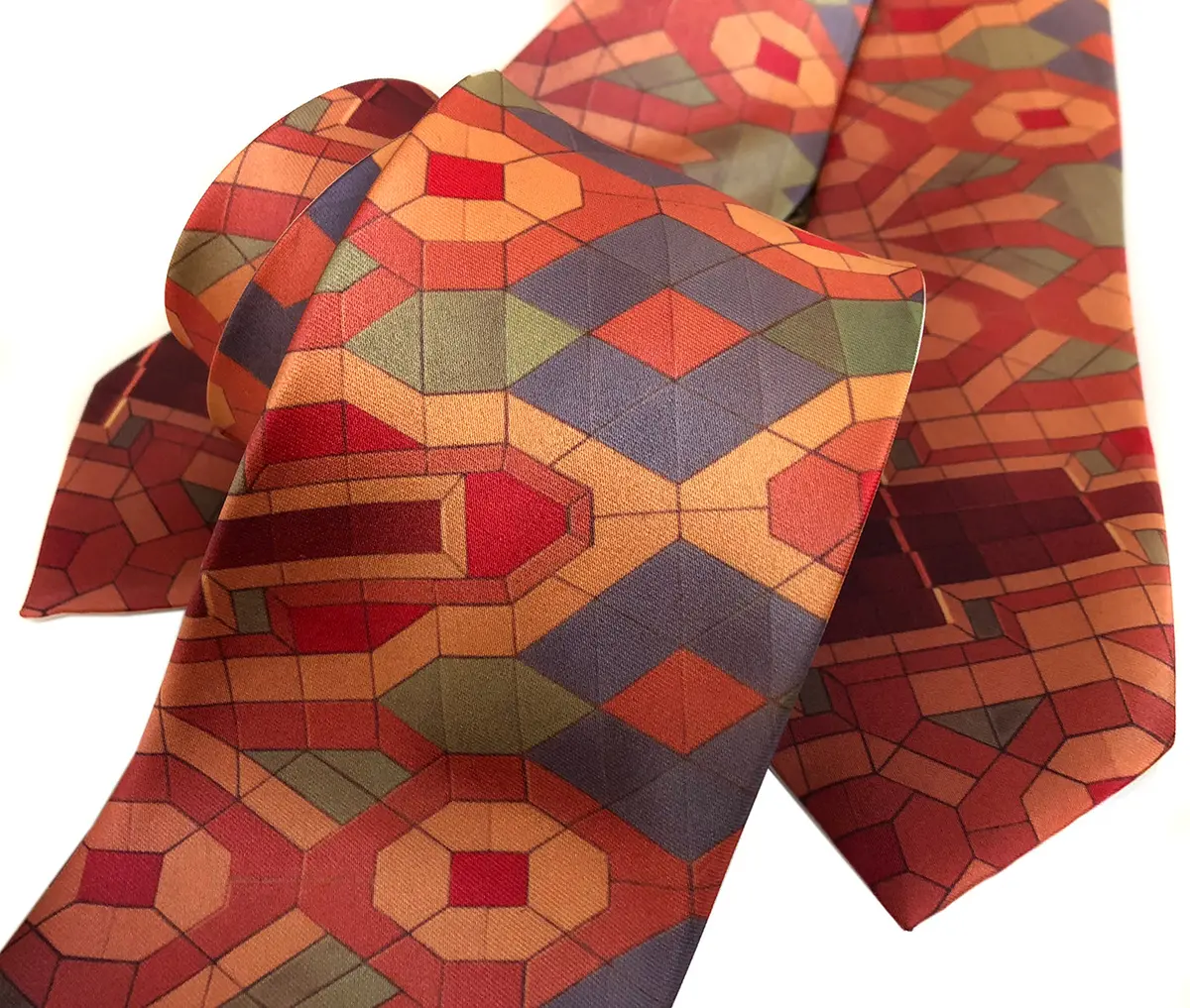 Guardian Building Ceiling Print Necktie 1