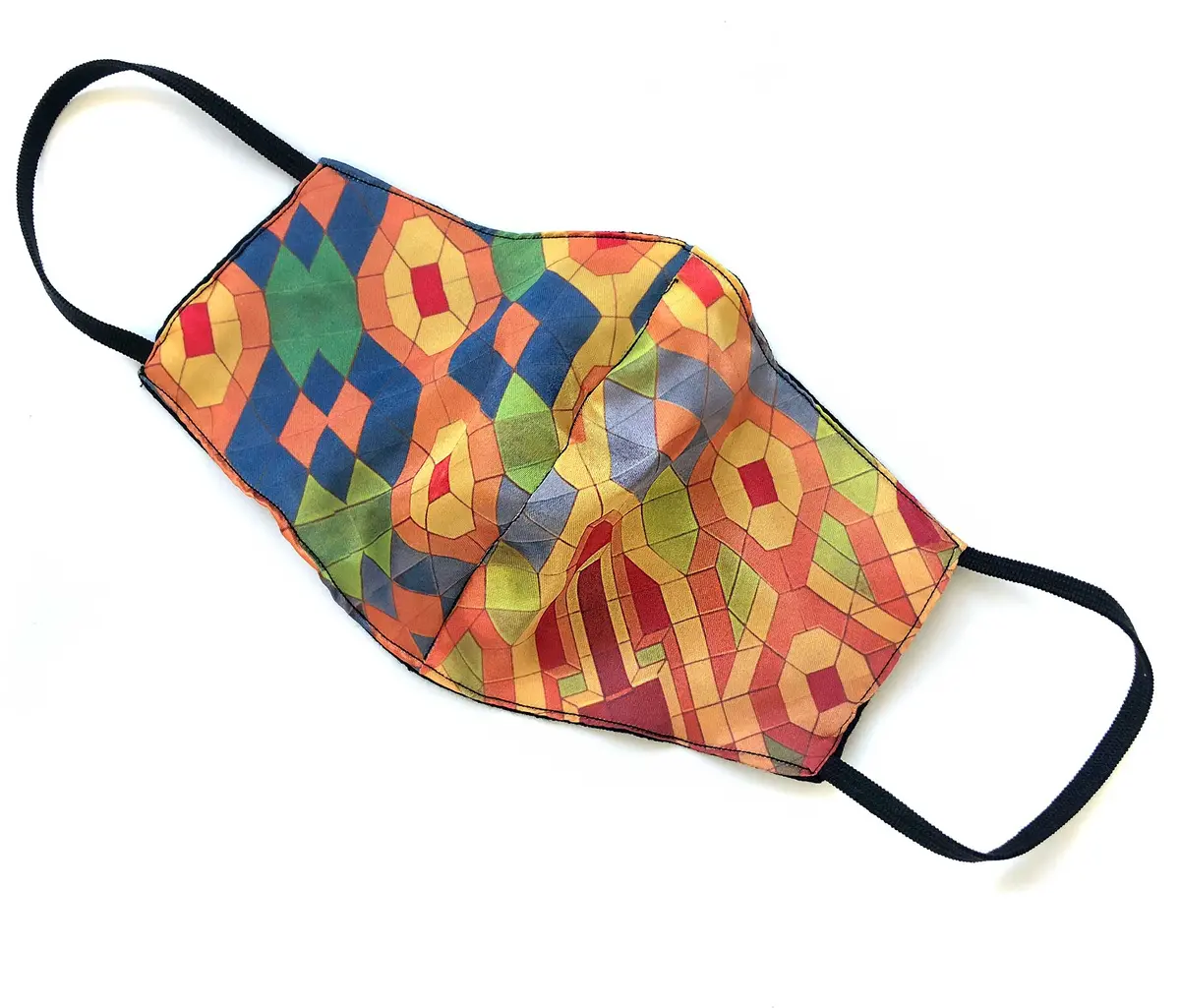 Guardian Building Ceiling Face Mask, Detroit Architecture Adjustable Face Cover 1