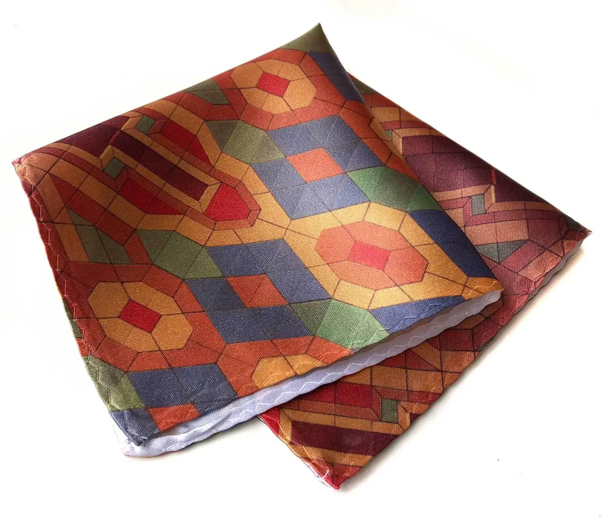 Guardian Building Ceiling Pattern Pocket Square. 1