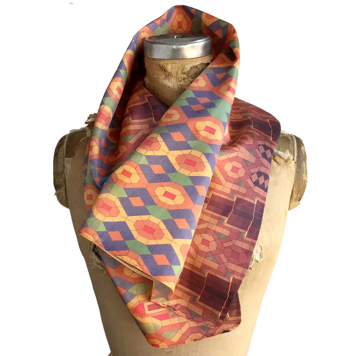 Guardian Building Ceiling Print Neck Scarf 1