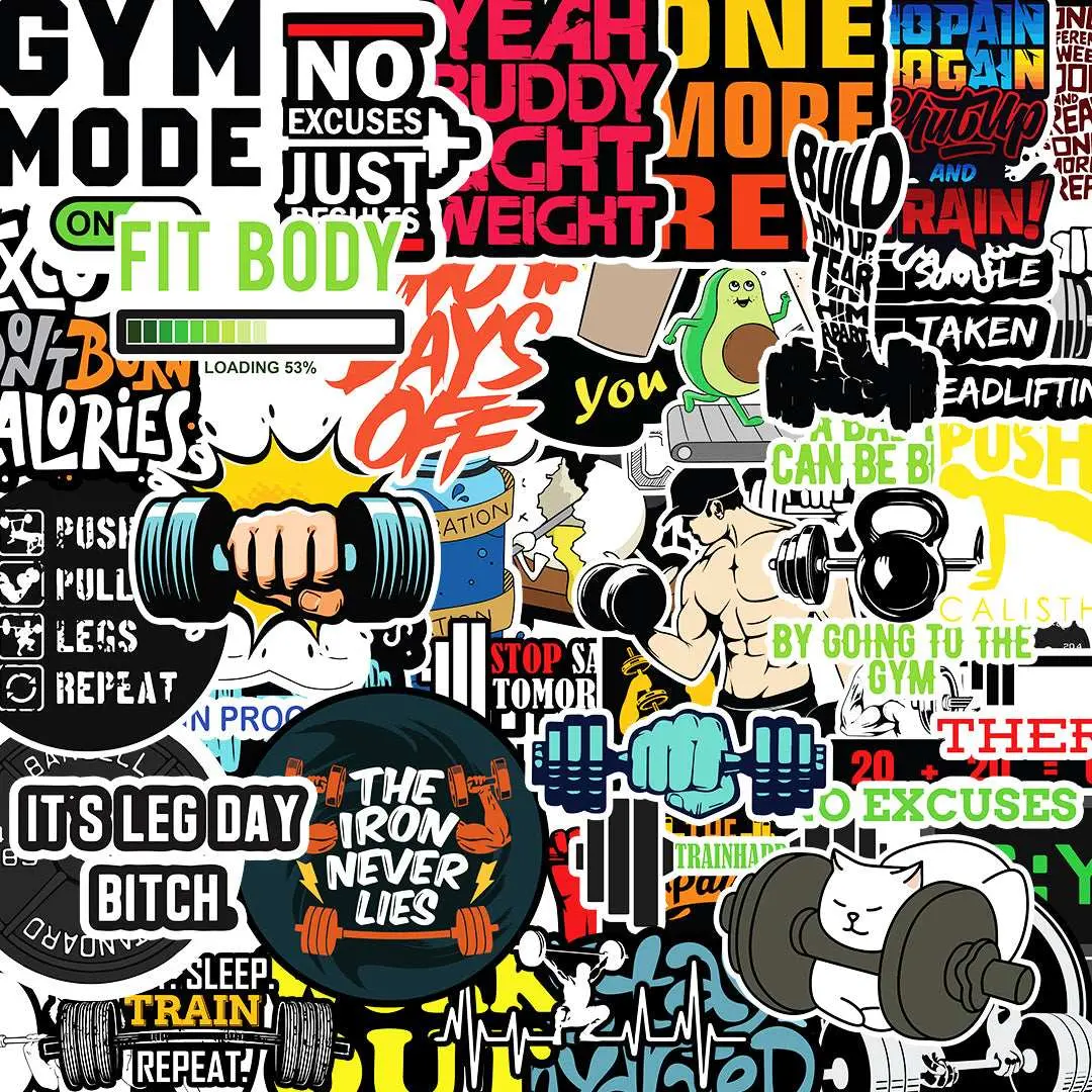Gym Sticker Packs [50 Sticker] 1