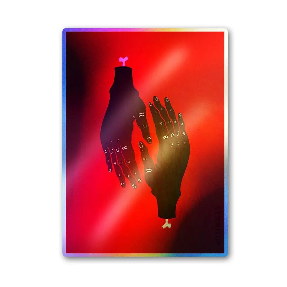 Hands Of Science Holographic Stickers 1