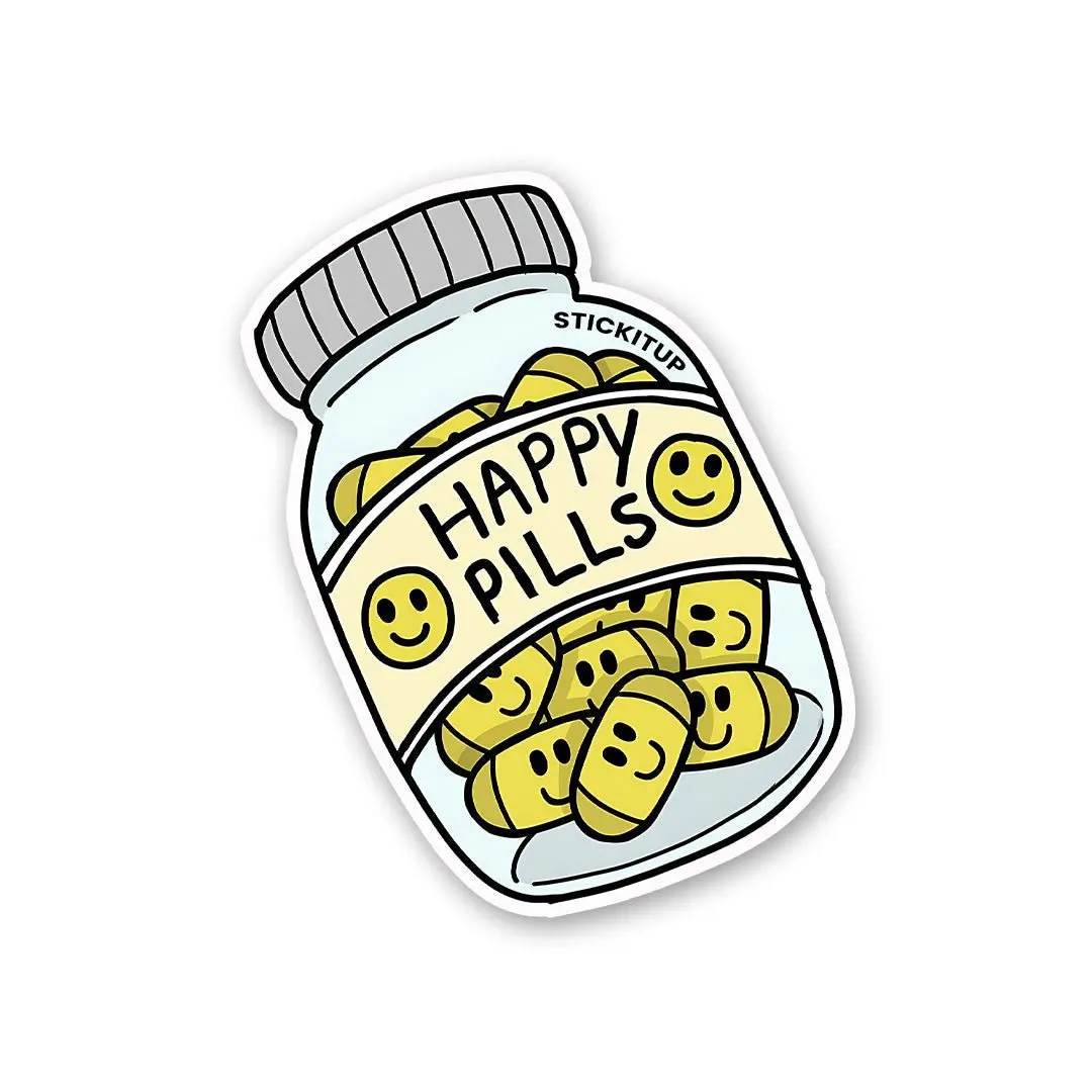 Happy Pills Sticker 1