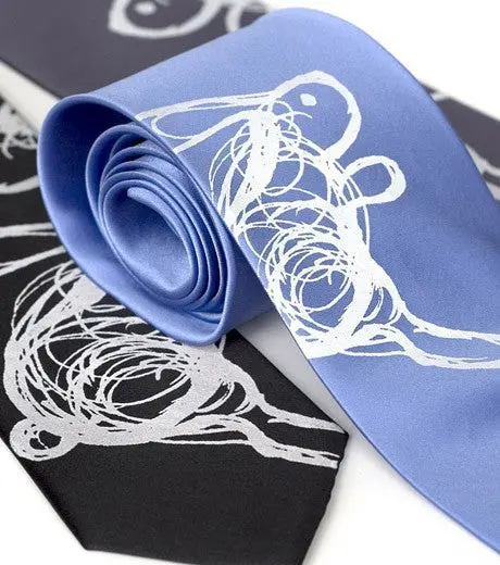 Hare Tie. Bunny Rabbit Silk Necktie 1