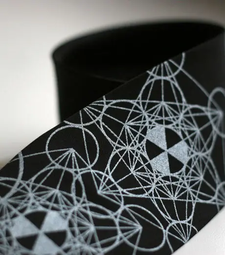 Sacred Geometry Necktie. Metatron's Cube Tie 2