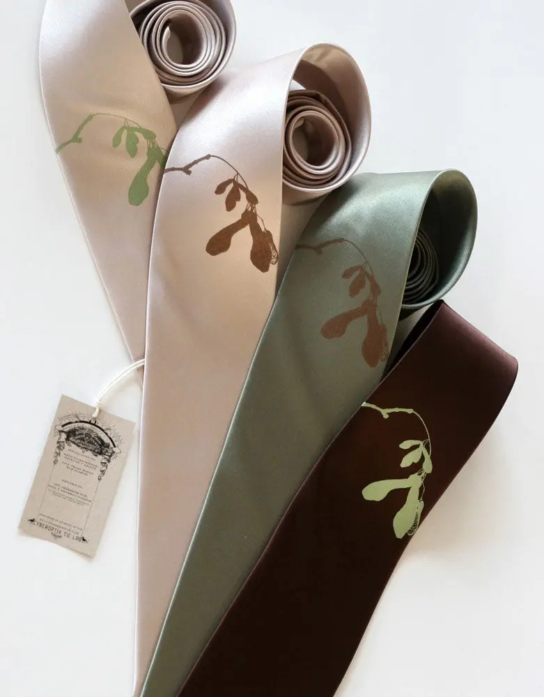 Maple Seed Necktie. Helicopter Pod Tie 2