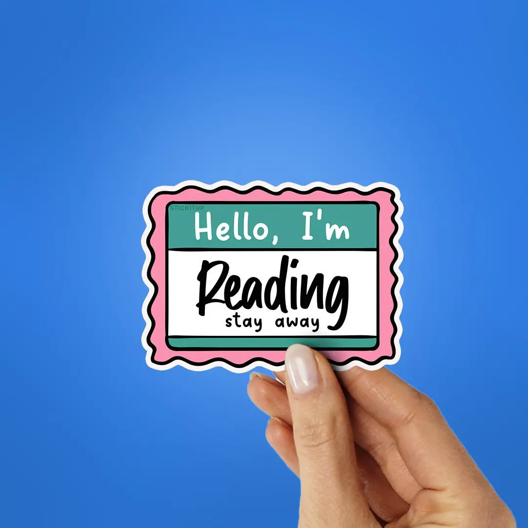 Hello I M Reading Sticker 2