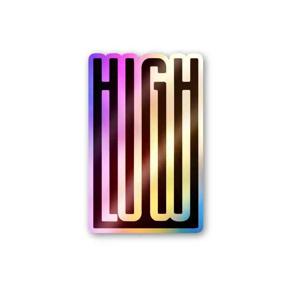 High Low Holographic Stickers 1