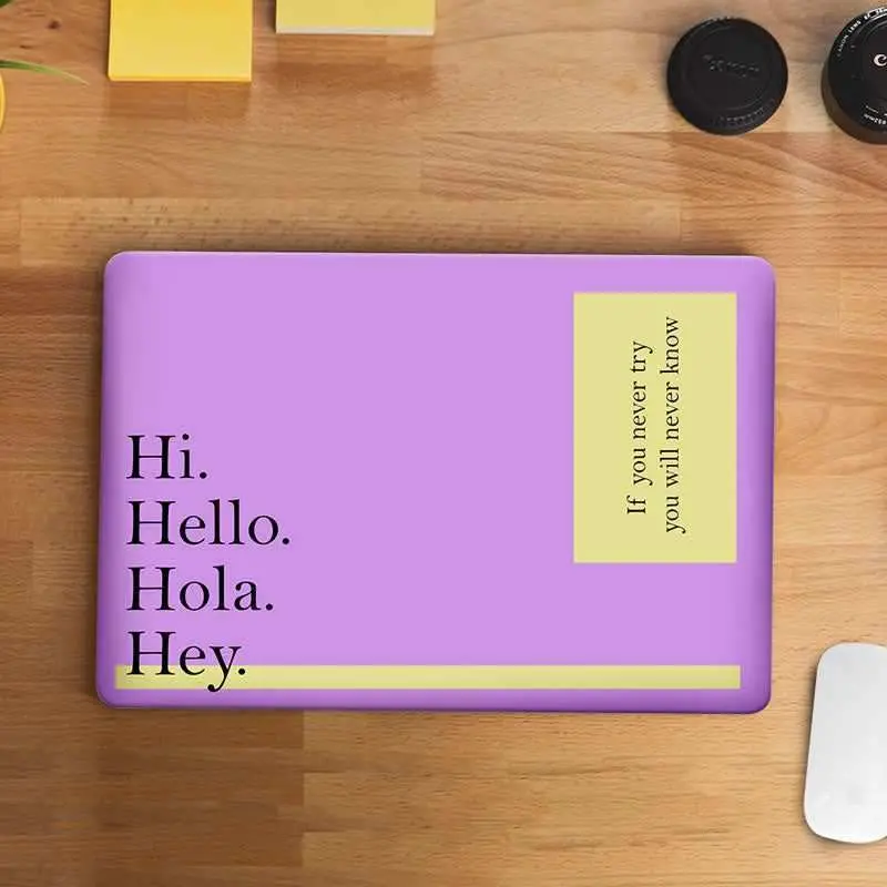 Hii Hello Laptop Skin 1