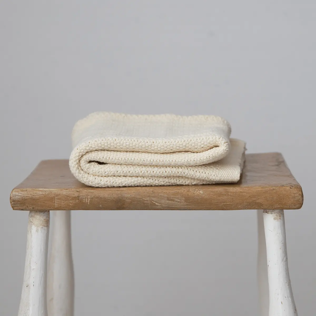 Hippychick Cellular Baby Blanket Almond Cream 1