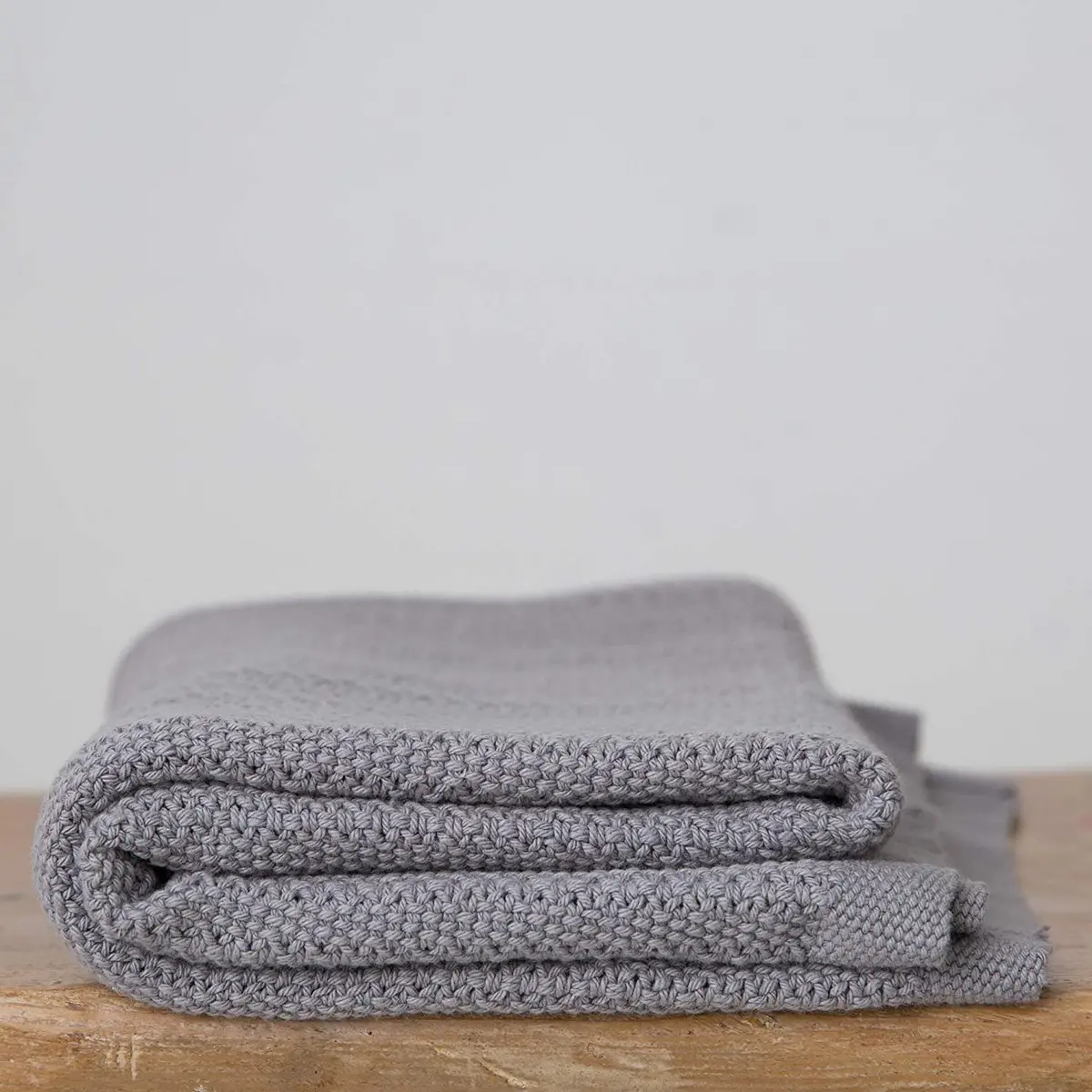 Hippychick Cellular Baby Blanket Slate Grey 1