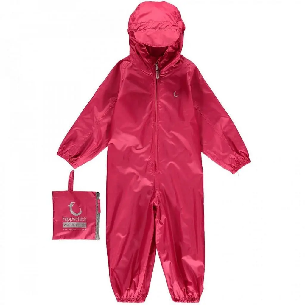Hippychick Packasuit 3-4 Years Peacock Pink 1
