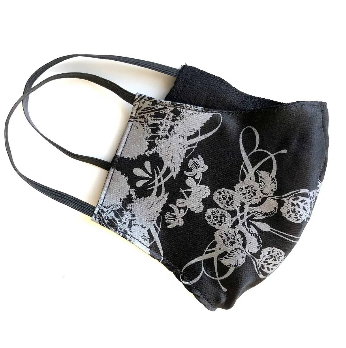 Hops & Wheat Face Mask, Adjustable Botanical Print Fashion Fabric Face Cover 2