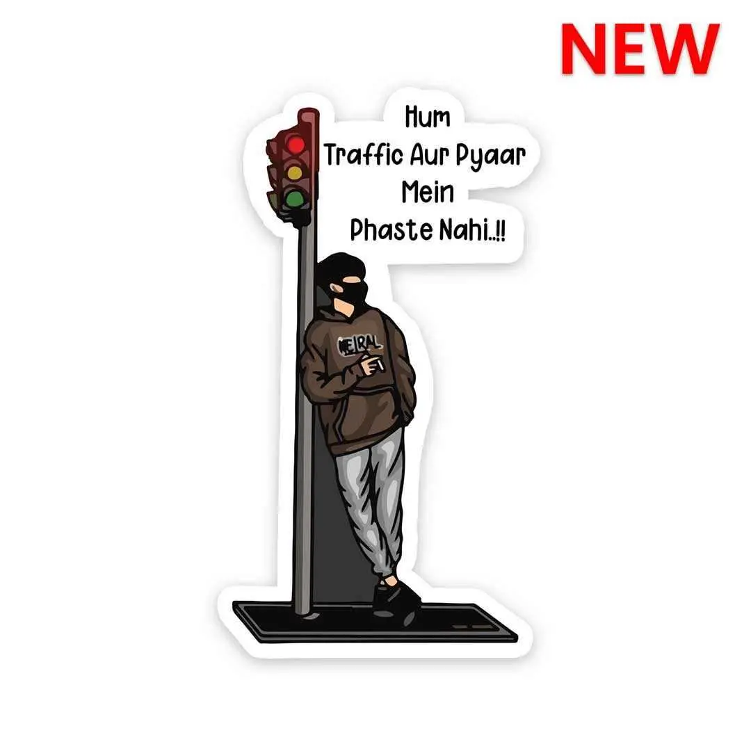 Hum Traffic Aur Pyaar Mein Phaste Nahi Sticker 1