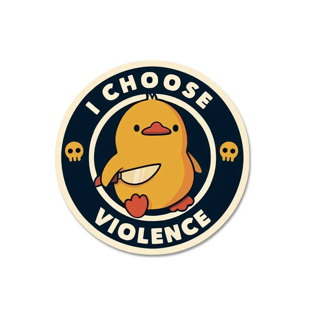 I Choose Violence Sticker 1