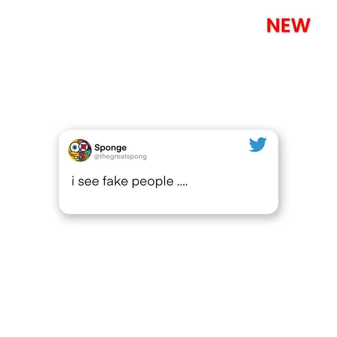 I See Fake People Sticker 1