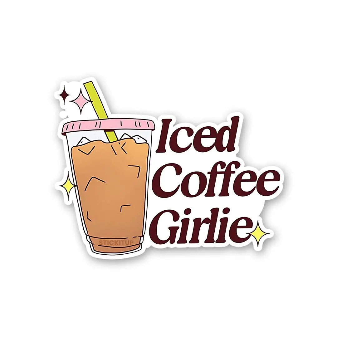 Iced Coffee Girlie Sticker 1