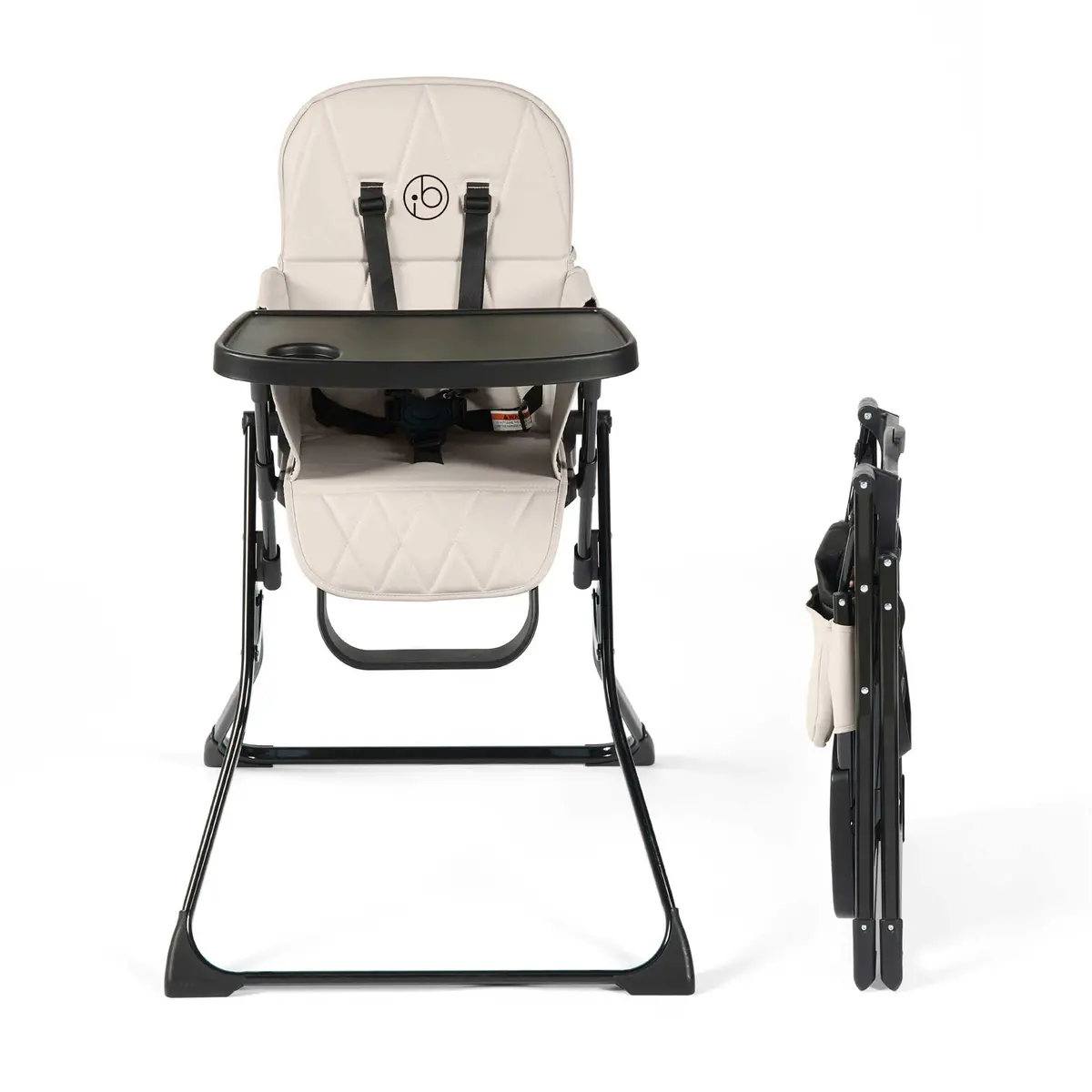 Ickle Bubba Flip Magic Fold Highchair - Pearl Grey 1