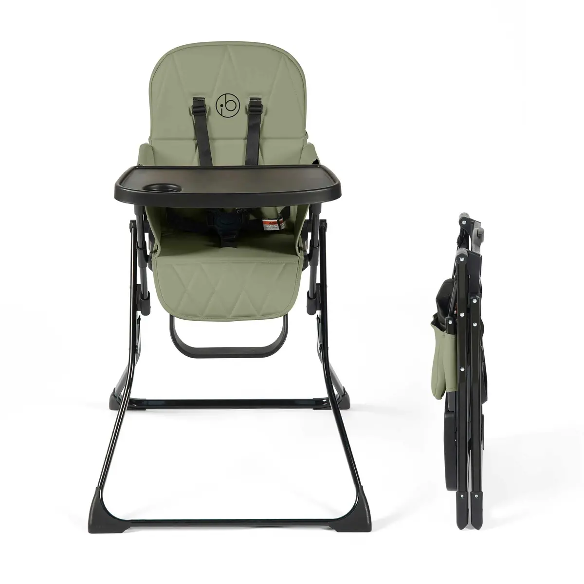 Ickle Bubba Flip Magic Fold Highchair - Sage Green 1