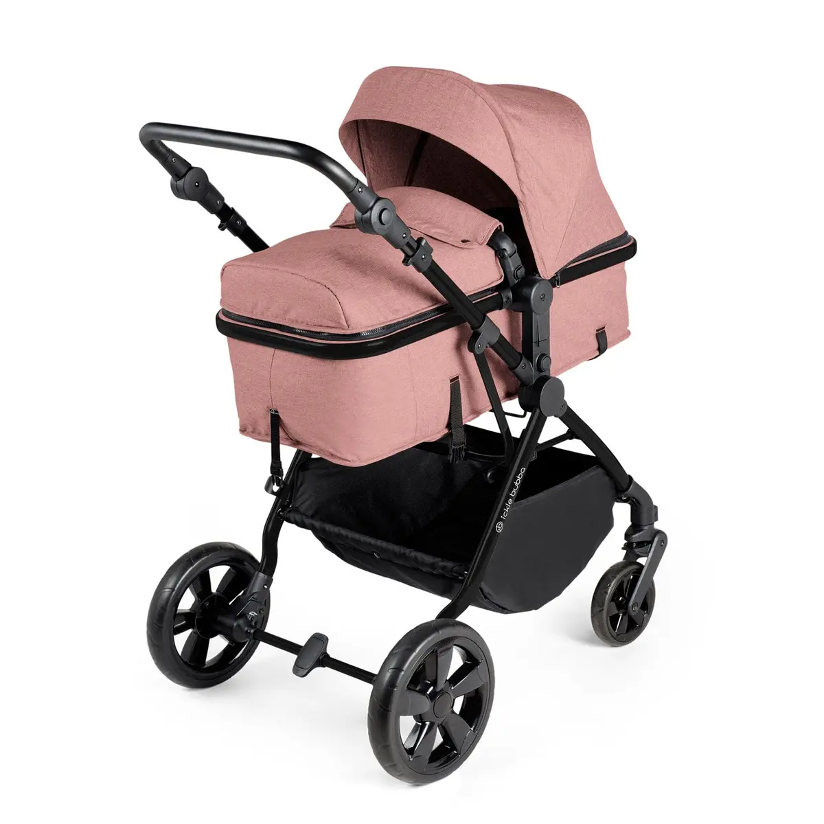 Ickle Bubba Comet 3-In-1 Travel System With Astral Car Seat - Dusty Pink 2