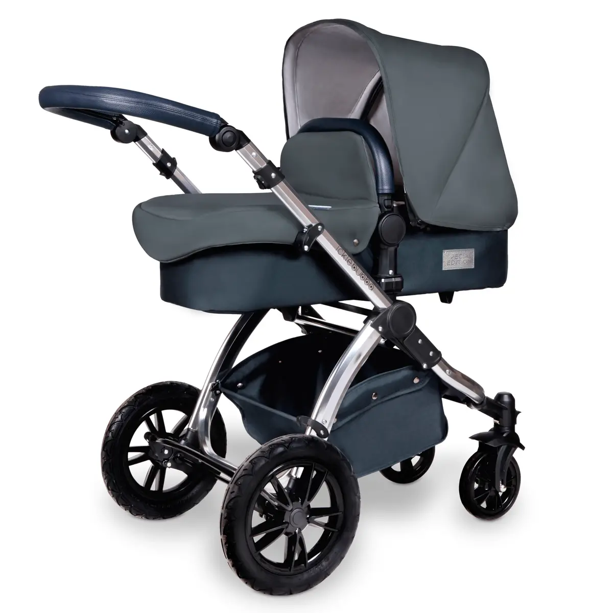 Ickle Bubba Stomp V4 2-In-1 Pushchair Chrome/Blueberry 1