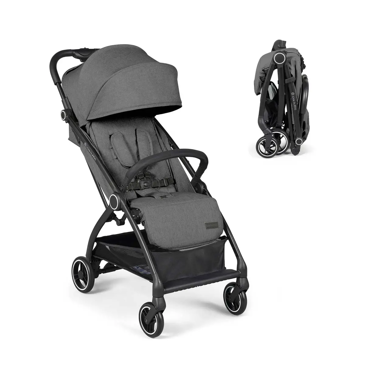 Ickle Bubba Aries Autofold Stroller - Graphite Grey 1